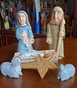 Święta Rodzina rzeźba ludowa 