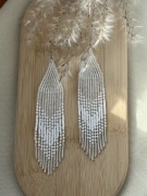 Kolczyki z japońskich koralików.