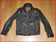 kurtka skórzana SuperDry  M L  skóra  podwójna stójka