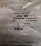 Dysze do palników MS732, MS832, MS3452 na propan firmy Messer typ 1280