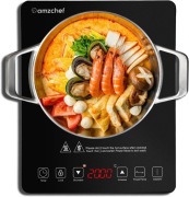 Płyta indukcyjna AMZCHEF Pojedyncza 2000 W Blokada Timer SK-20CB16T