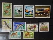 Zestaw znaczków Węgry - fauna, ptaki, dzikie koty, ryby (48)
