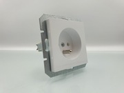 Moduł gniazdo pojedyncze białe z uziemieniem Magic Premium Timex-elektro