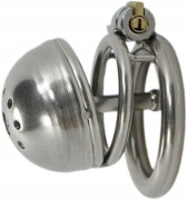 Stalowy Pas cnoty Chastity cage Zintegrowany Dilator oring 50mm
