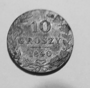 10 groszy 1840 srebro