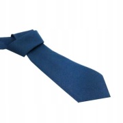 Bezpieczny Krawat Służbowy z Rzepem - KOLOR GRANATOWY POLICJA STAN BDB