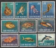 SAN MARINO - RYBY - MORZE - FAUNA - 1966 - CZYSTE **