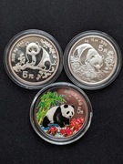 Panda 5 yuan 1993 1994 1997 kolor