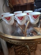 Freiberger Porzellan zestaw filiżanek 6szt.staroć,vintage 