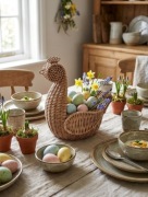 Pleciona Kurka Wielkanocna – Rękodzieło, Koszyk na jajka