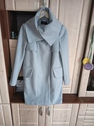 Luksusowy płaszcz #Karen Millen turkusowy Wełna +Kaszmir NOWY !36-S
