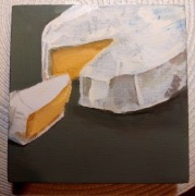 Cammabert, drugi z Wielkiej Trójcy Serów - WTS, akryl na płotnie