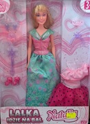 Lalka Natalia w balowej sukni z akcesoriami Artyk 
