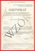 Certyfikat Kompetencji Zawodowych w Transporcie 