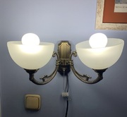 Kinkiet z mosiądzu. 