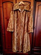 Futro naturalne z norek (łapki), jasny brąz, rozmiar 38/40, stan idealny