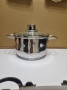 Komplet 3 garnków WMF Diadem Plus 16, 20, 24cm stal nierdzewna z pokrywkami