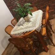 Stół ratanowy z krzesłami KALAMUS ROTAN