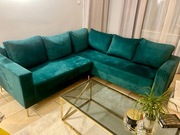 Narożnik butelkowa zieleń złoto 