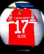 (M) Olise 17 Bayern Monachium 2025/2026 Liga Mistrzów Nowa Czerwona T-shirt