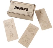Domino świąteczne XXL, podłogowe, drewniane, Mikołajki 