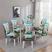 Pokrowiec na krzesła 6 szt + obrus- wialkanoc