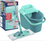Mop płaski LEIFHEIT Power Clean wiadro z wyciskaczem GRATIS ściereczka