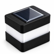 Lampka solarna na słupek ogrodzeniowy 60x40 LED zimny + Akumulator (2 szt.)