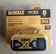 AKOMULATOR DeWALT 20V 6Ah ORGINAŁ