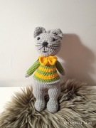 Szydełkowy kotek /ręcznie robiony/przytulanka