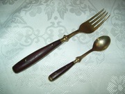 STARA ŁYŻECZKA Z WIDELCEM