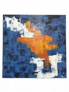 Obraz akrylowy „Ślad światła” ręcznie malowany, 60x60 cm