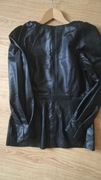 Tunika bluzka czarna skóra r. 38 