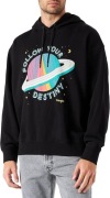 Męska Bluza z kapturem Wrangler Graphic Hoodie Black W6D6IL100 Rozmiar M