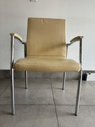 Krzesło konferencyjne, biurowe, skórzane, 14 sztuk