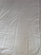 Nowa biała ecru długa firana firanka markizeta z ołowianką gładka 400 x 300