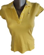 Markowa żółta koszulka bawełniana Tommy Hilfiger r XS 34 bluzka