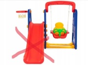 Nowy Plac Zabaw dla Dzieci 3 w 1 Huśtawka Wolnostojąca BRAK ZJEŻDŻALNI