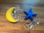 Lampka Gwiazda i Księżyc Zestaw plus żarówki