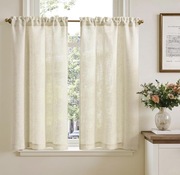 TOPICK Firanki Zazdrostki Półprzezroczyste 65x115cm 