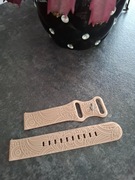 Nowy stylowy pasek beżowy do zegarka z grawerem smartwatch