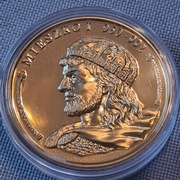 Moneta Medal Mieszko Pierwszy.
