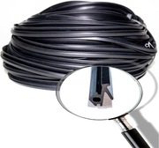 Aluminium Uszczelka okienna Gumowa izolacja Czarna Vargort S-834X 20m PVC