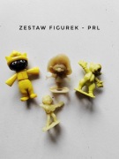 Zestaw figurek prl gumowe figurki 
