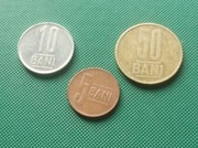 RUMUNIA Nowsza - Zestaw 3 monet 5 10 50 Bani z 2006 2011 2014 y30