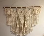 Makrama scienna , ozdoba na scienę