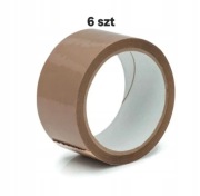 Taśma 48x50y klejąca brąz 6szt