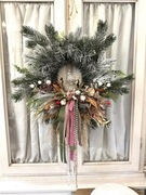 Piękny Zimowy Stroik Świąteczny