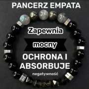 Bransoletka z koralików na gumce EMPATIA prawdziwe kamienie talizman