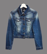 Damska kurtka jeansowa katana ciemno granatowa bawełniana Smagli Jeans 36/S